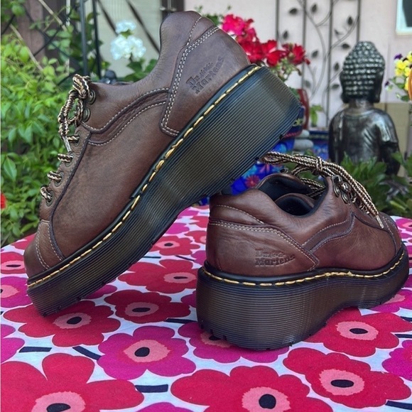 🏴󠁧󠁢󠁥󠁮󠁧󠁿 Vintage Dr. Martens Made in England Platform Oxfords UK 5 - Picture 8 of 13